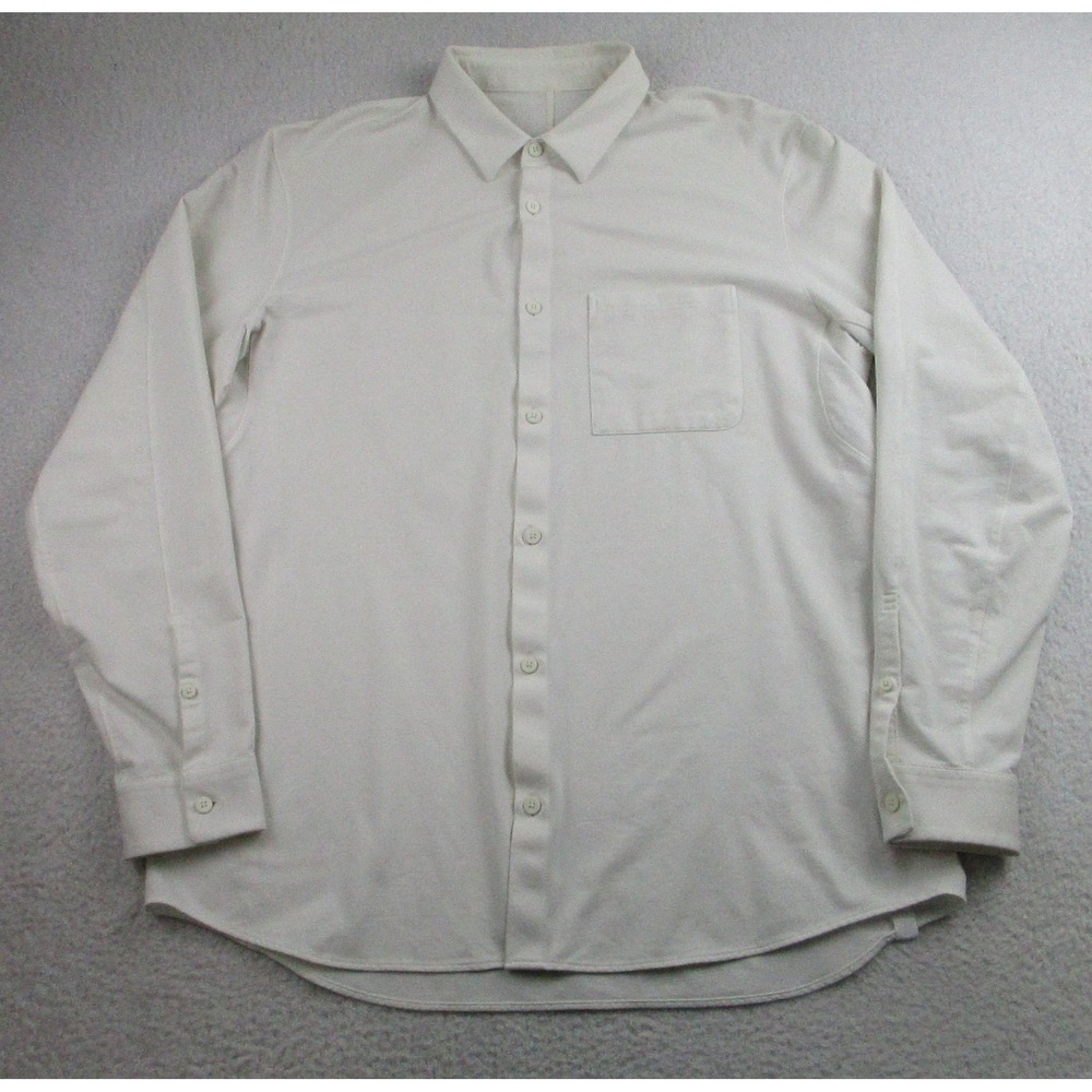 lululemon athletica White Casual Button Down Shirt